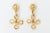 Vintage Chanel Gold Plated and Faux Pearl Clip on Dangle Earrings With CC's, 1993 For Sale In Miami - Image 6 of 7