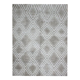 Hand Knotted Bamboo Rug by Aara Rugs Inc. - 12' X 9' For Sale