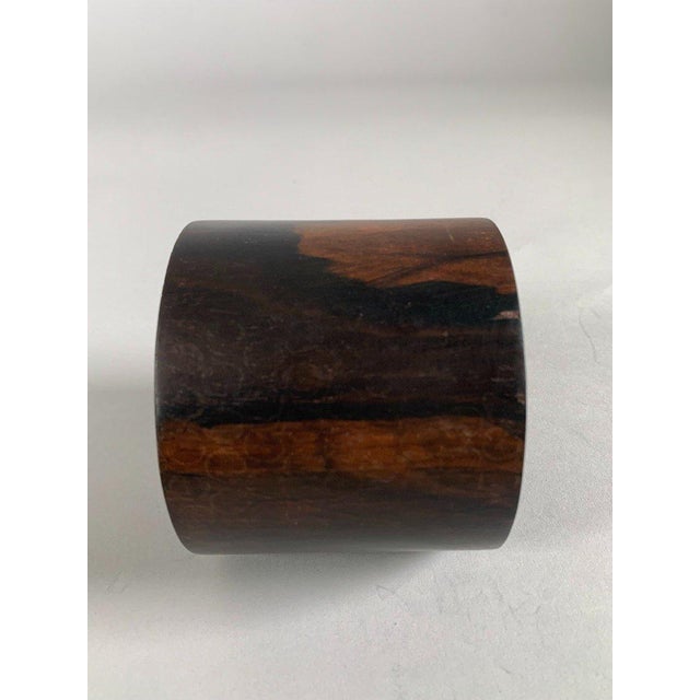 "Bitong" Chinese Brush Pot, 19th Century, Zitan Wood For Sale - Image 12 of 12
