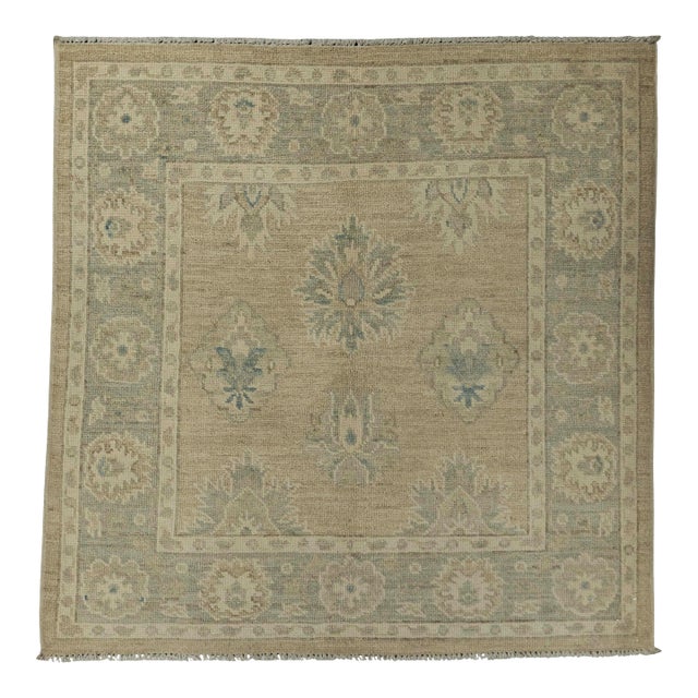 Oushak Square Rug 3'2" x 3'2" #21343 For Sale