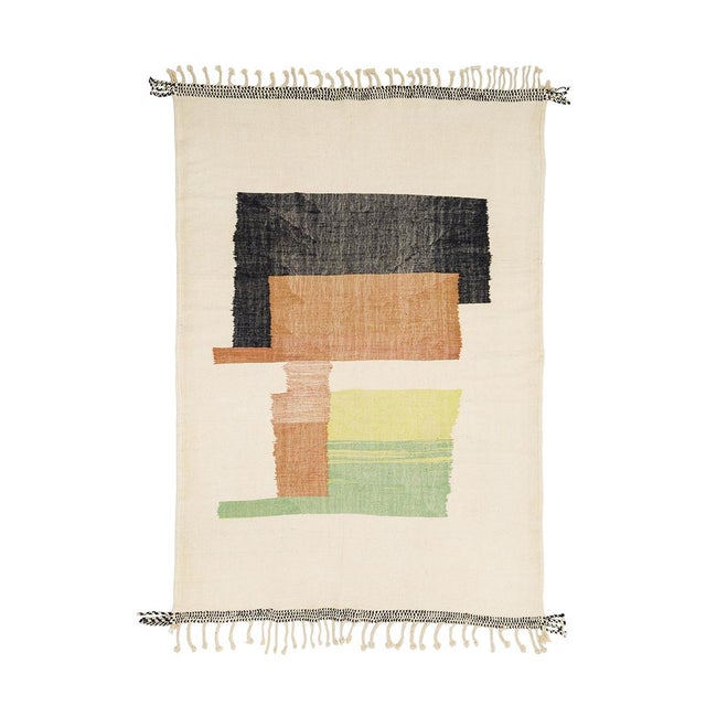 Moroccan Flatweave Wool Rug by Azele Studio For Sale - Image 10 of 10