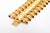 Vintage Sculptural Gold Plated 3 Row Triangle Cuff Bracelet by Marcy Feld, 1980's For Sale - Image 9 of 10