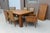 1980s e.j. Victor Style Hand Scooped Wood Dining Set.- 7 Pieces For Sale - Image 9 of 9