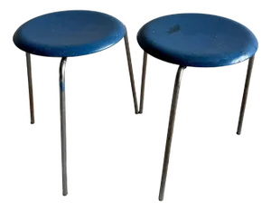 Vintage Dot Stools by Arne Jacobsen for Fritz Hansen, 1974, Set of 2