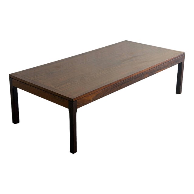 Vintage Danish Rosewood Coffee Table - Mid Century Modern Scandinavian Table 1960s For Sale