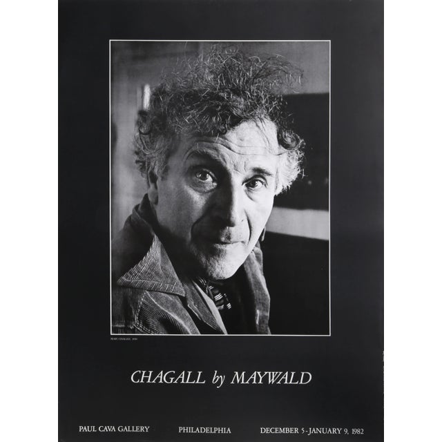 Mid-Century Modern Chagall by Maywald at Paul Cava Gallery, Willy Maywald Poster For Sale - Image 3 of 3