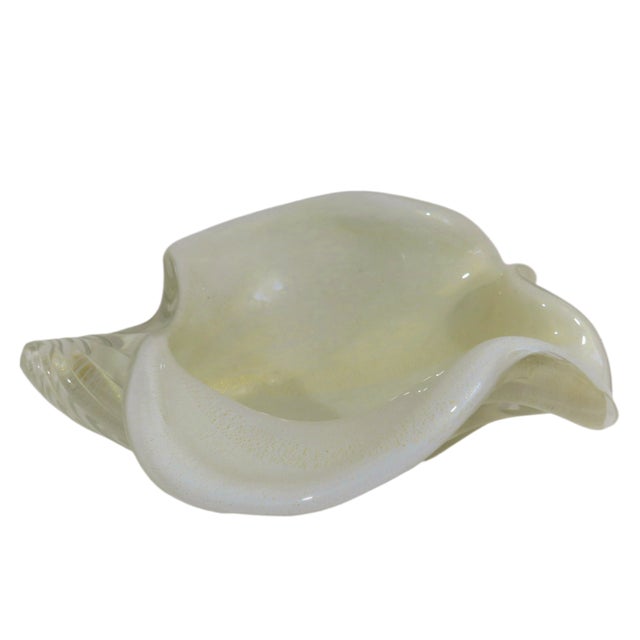 Alfredo Barbini Vintage Barbini Conch Glass Bowl For Sale - Image 4 of 6