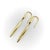 1990s Vintage 18k Gold Tiffany & Co. Feather Drop Earrings, Pair For Sale - Image 5 of 9
