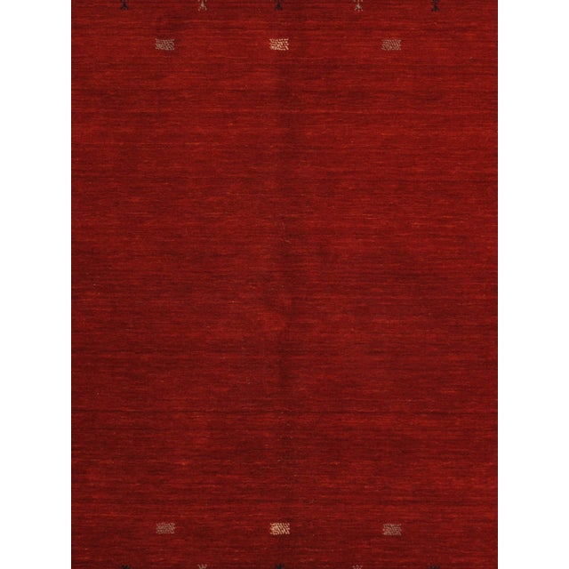 Contemporary Vintage Hand-Knotted Gabbeh Rug 5'9" X 8'0" For Sale - Image 3 of 4