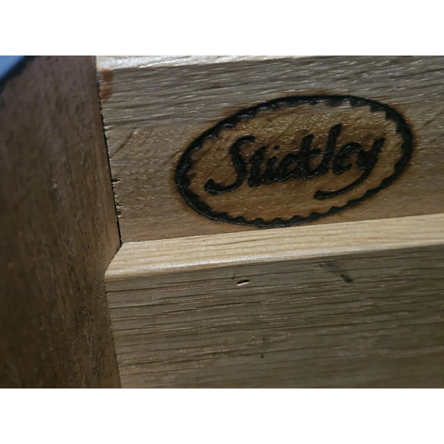 Late 20th Century Stickley Mahogany Federal Style Sideboard Buffet W Brass Gallery Rail For Sale - Image 12 of 12