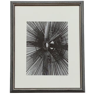 Framed 1980s Abstract Black and White Photograph For Sale