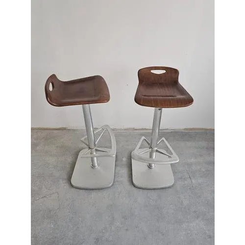 Postmodern Vintage Spanish Bar Stool by Joan Casas, 1980s For Sale - Image 3 of 11