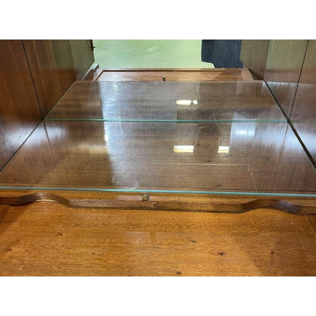 Wood English Bar Buffet in Walnut and Walnut Burl, 1950s For Sale - Image 7 of 18