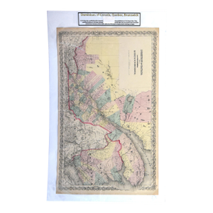 Antique 1870s g.w. Gray & Son Map: Dominion of Canada - Quebec & New Brunswick (32 X 20")"