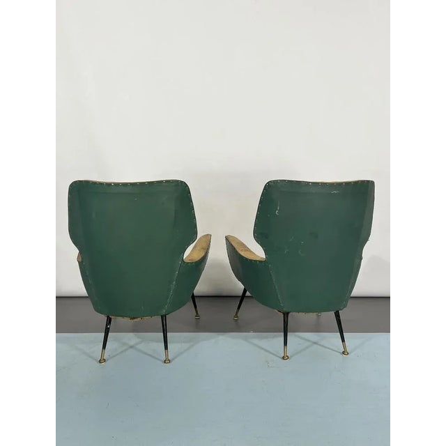 Set of Mid-Century Italian Modern Armchairs, 1950s For Sale - Image 12 of 13