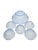 Blue Art Deco Uranium Dessert Service from Niemen Glassworks, Poland, 1930s, Set of 6 For Sale - Image 8 of 9