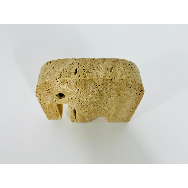 Italian Travertine Sculpture Elephant by Fratelli Mannelli, Italy, 1970s For Sale - Image 9 of 10