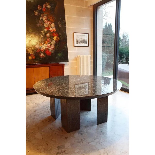 Large Round 10 Seater Table in Granite For Sale - Image 11 of 12
