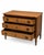 1930s Louis XVI Light Walnut Chest of Drawers with Three Drawers and Fluted Motifs, 1930s For Sale - Image 5 of 13