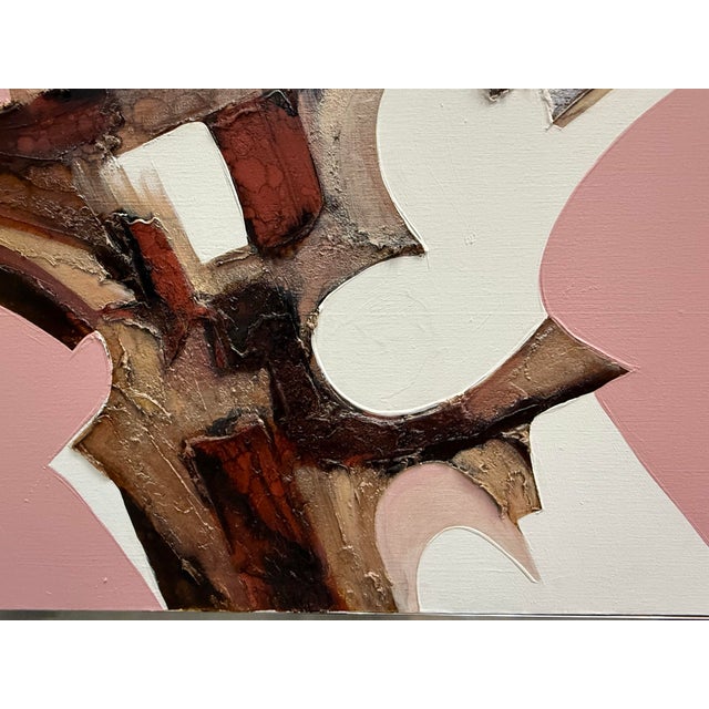 Mid-Century Modern Abstract O/C Oversized Painting on Canvas by Frank Walcutt. For Sale - Image 11 of 12