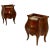 Italian Bedside Tables in Briar and Marble, 1900s, Set of 2 For Sale - Image 11 of 11