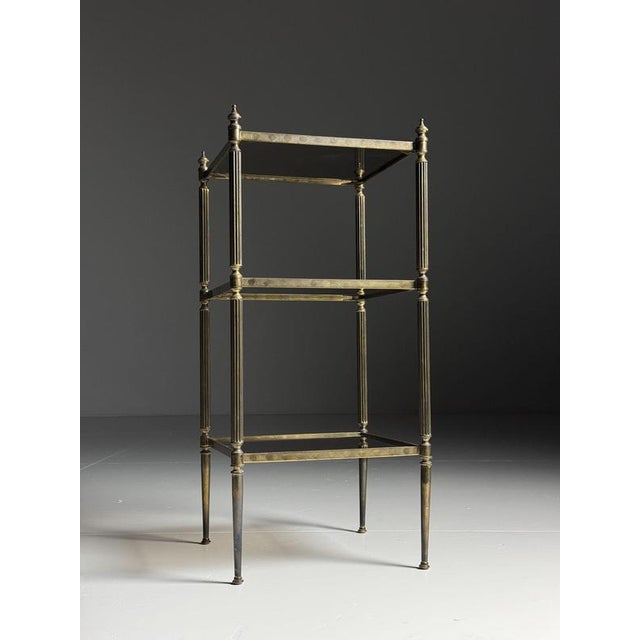 Tiered Metal Side Table For Sale - Image 14 of 17
