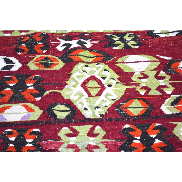 Turkish Vintage Turkish Professional Hand Knotted Wool Rug, 3'5x3'5 For Sale - Image 3 of 3