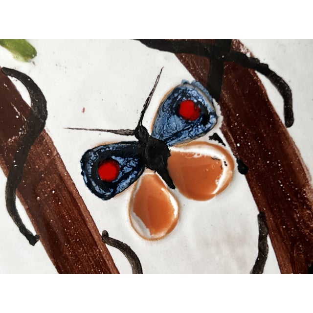 Painted Plate by Giuseppe Mazzotti for Albisola, Italy, 1970s For Sale - Image 4 of 8