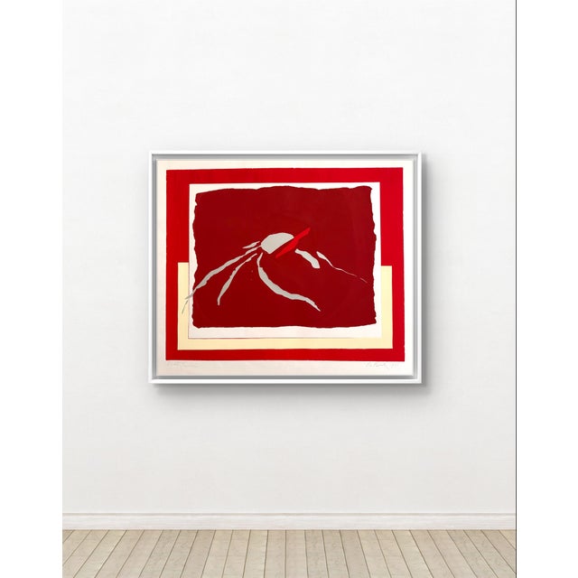 Mid century modern silk screen on paper comes signed in pencil, un framed. Barbara Beck Painter Printmaker Beck’s work is...