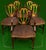 Early 20th Century English Regency Revival Mahogany and Gilt Shield-Back Dining Chairs, Set of Five, Circa 1930 For Sale - Image 5 of 18