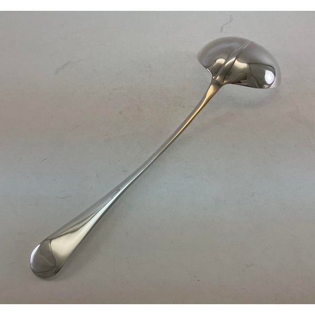 Metal 1980s Silver Soup Ladle, Rattail . For Sale - Image 7 of 12