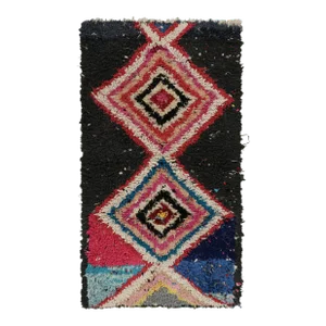 1950s Azilal Moroccan Rug With Polychromatic Patterns by Rug & Kilim