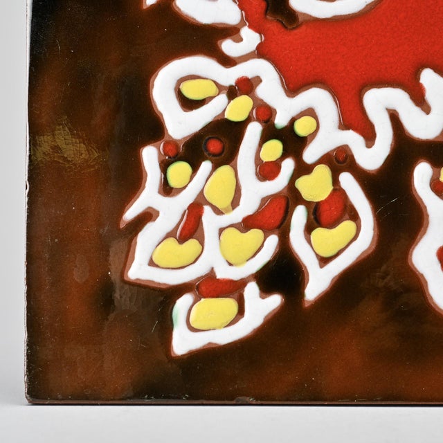 1950s Ceramic Tile by Jean Lurçat for Sant Vicens Workshop, 1950s For Sale - Image 5 of 7