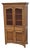 19th Century Antique Primitive Tall Screened Door Oak Pie Safe Jelly Cupboard Storage Cabinet For Sale