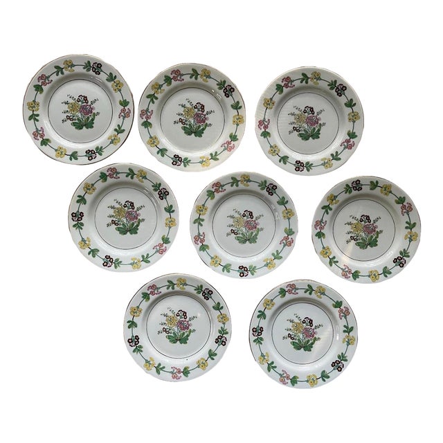 Early 20th Century Theodore Haviland Saybrook 6.5” Plates - Set of Eight (8) For Sale