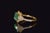 Metal Late 20th Century Certified Natural 2.82cts Emerald Diamond Solid 18k Yellow Gold Halo Ring, Size 6.5 For Sale - Image 7 of 13