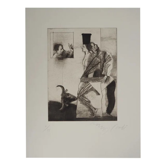 Miguel Condé, Land of Myths, Original Engraving For Sale