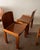 Brown Italian Plywood Dining Chairs by Molteni, 1970s, Set of 4 For Sale - Image 8 of 18