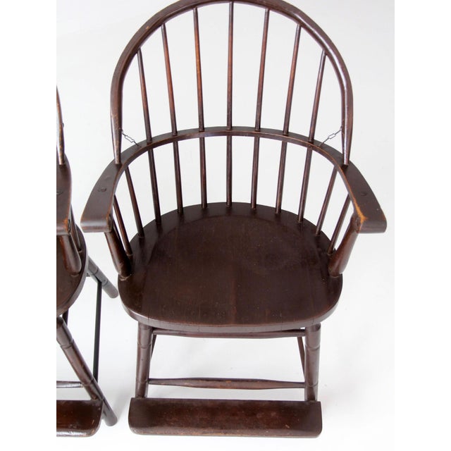 Antique Windsor Billiard Chairs Pair For Sale - Image 14 of 18