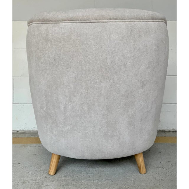 Noir Co. Modern Gray Slipper Chair For Sale In Atlanta - Image 6 of 7