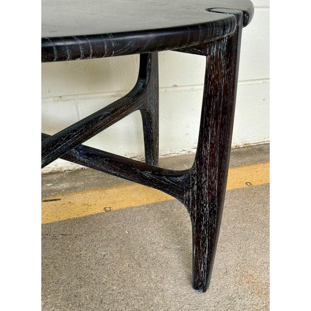 Noir Noir Co. Modern Black Cerused Oak Bucks Side Table For Sale - Image 4 of 4