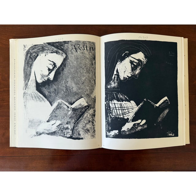 White First Edition 1960s Hardcover "Picasso: Recent Etchings, Lithographs, and Linoleum Cuts" Book For Sale - Image 8 of 17