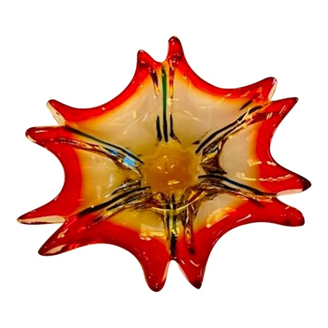 Mid-Century Murano Glass 'Crab' Bowl From Italy's Swinging '60s For Sale