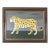 Contemporary 'Golden Leopard' Original Naïve Style Animal Oil Painting by British Artist Matt Rix, Framed For Sale