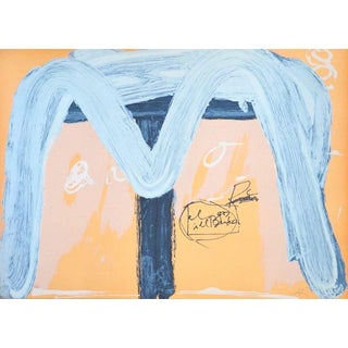 Antoni Tàpies, Abstract Lithograph, Edition 64/150, 1974, 1970s, Lithograph For Sale