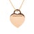 Early 21st Century Tiffany & Co. Return to Tiffany Large Heart Tag 18k Rose Gold Pendant Necklace For Sale - Image 5 of 8