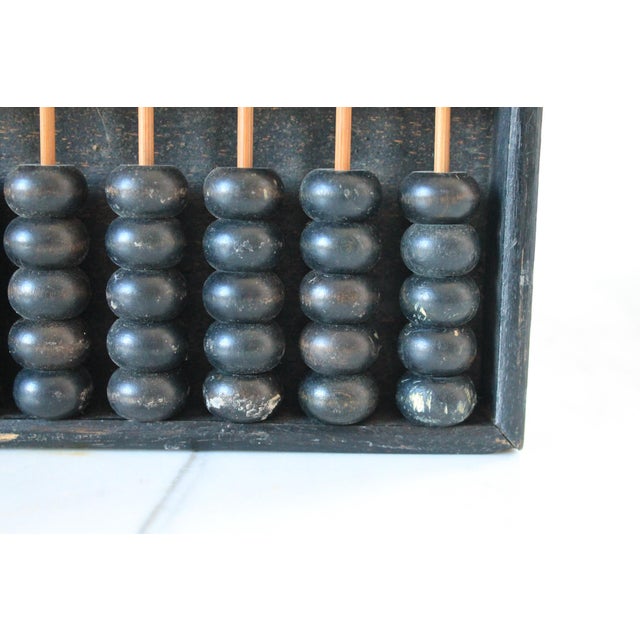 Vintage Black Japanese Abacus Wood Counter For Sale - Image 9 of 10