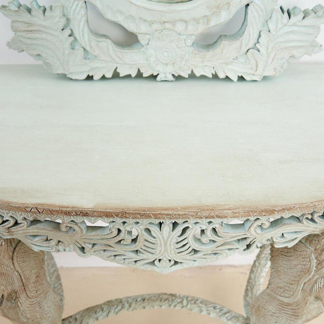 Console Table with Oriental Mirror For Sale - Image 11 of 16