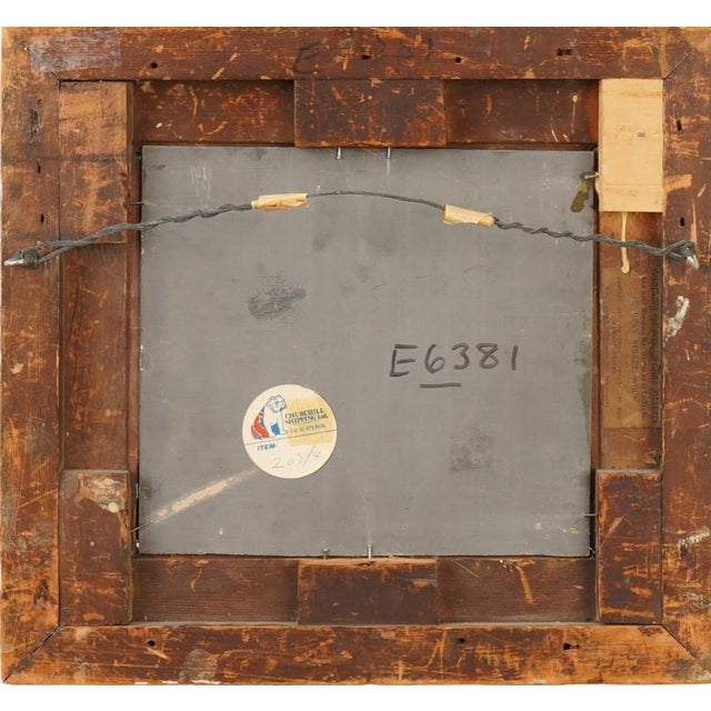 Rendered in the classic European School tradition, this unsigned work beautifully captures the intelligence and gentle...