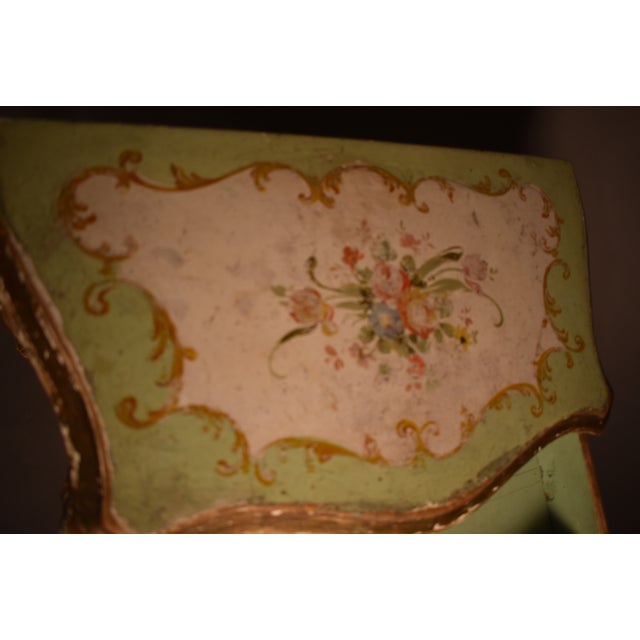 Green Late 19th or Early 20th Century Petite French Console For Sale - Image 8 of 8